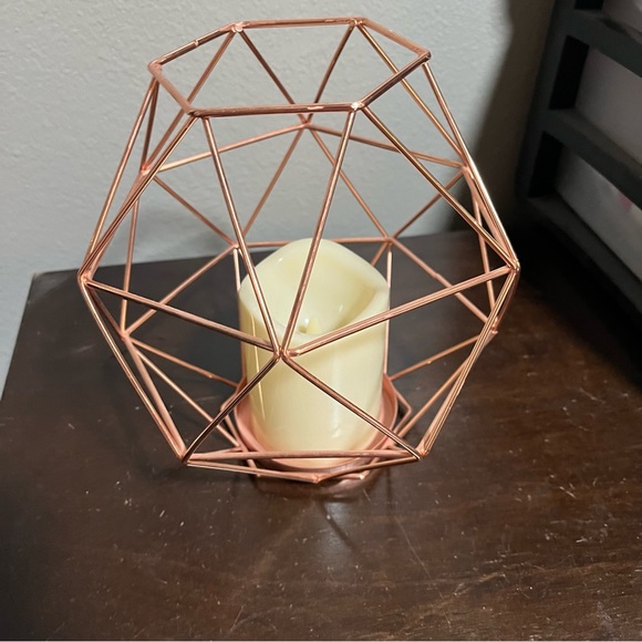 S|O|L|D❌Geometric copper wire faux candle light - Picture 2 of 4